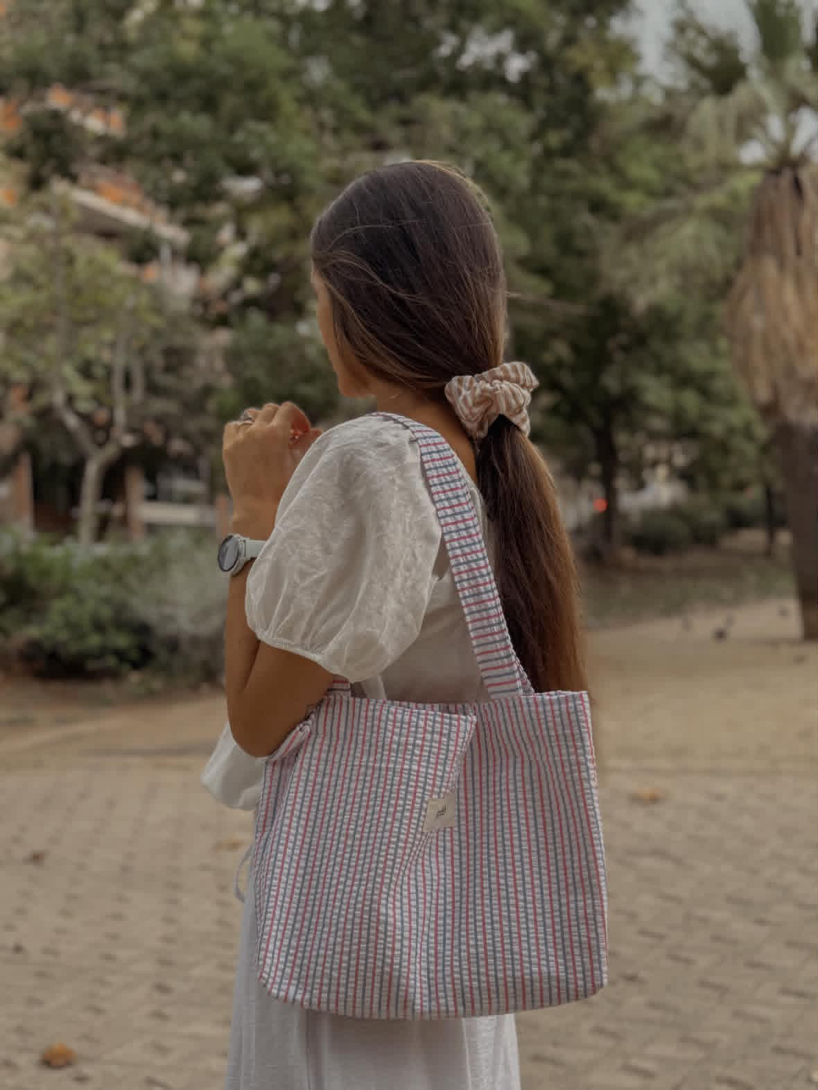 Riviera | Mini Striped Tote Bag