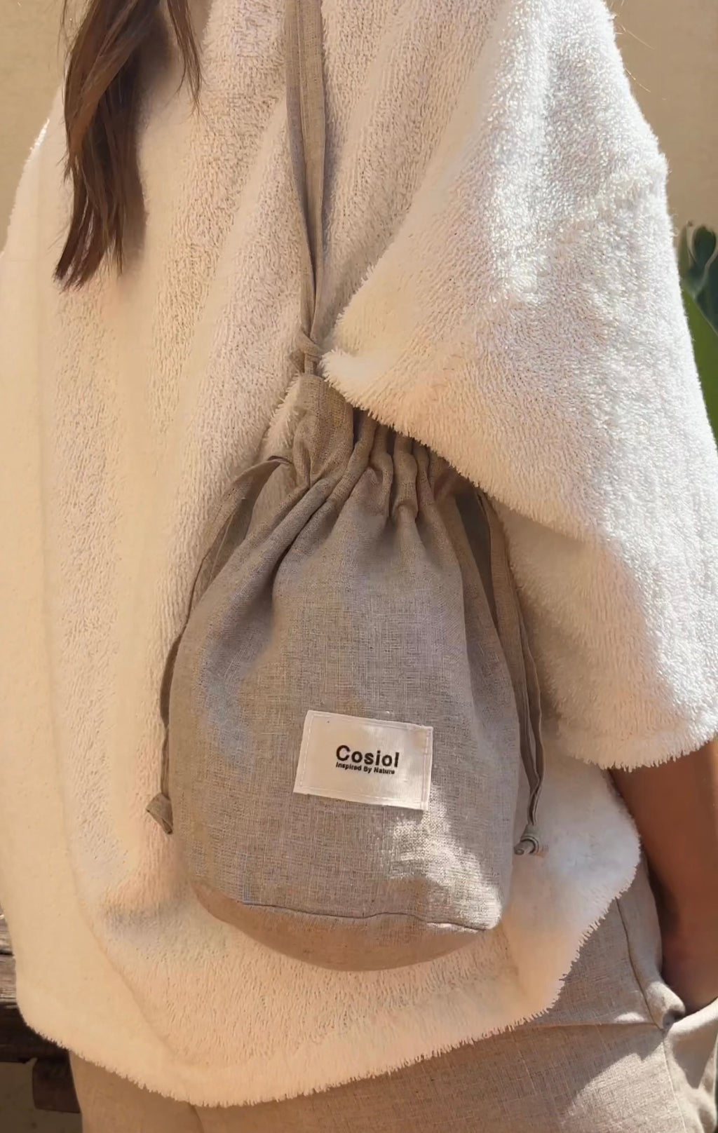 Cala | Linen Bucket Bag