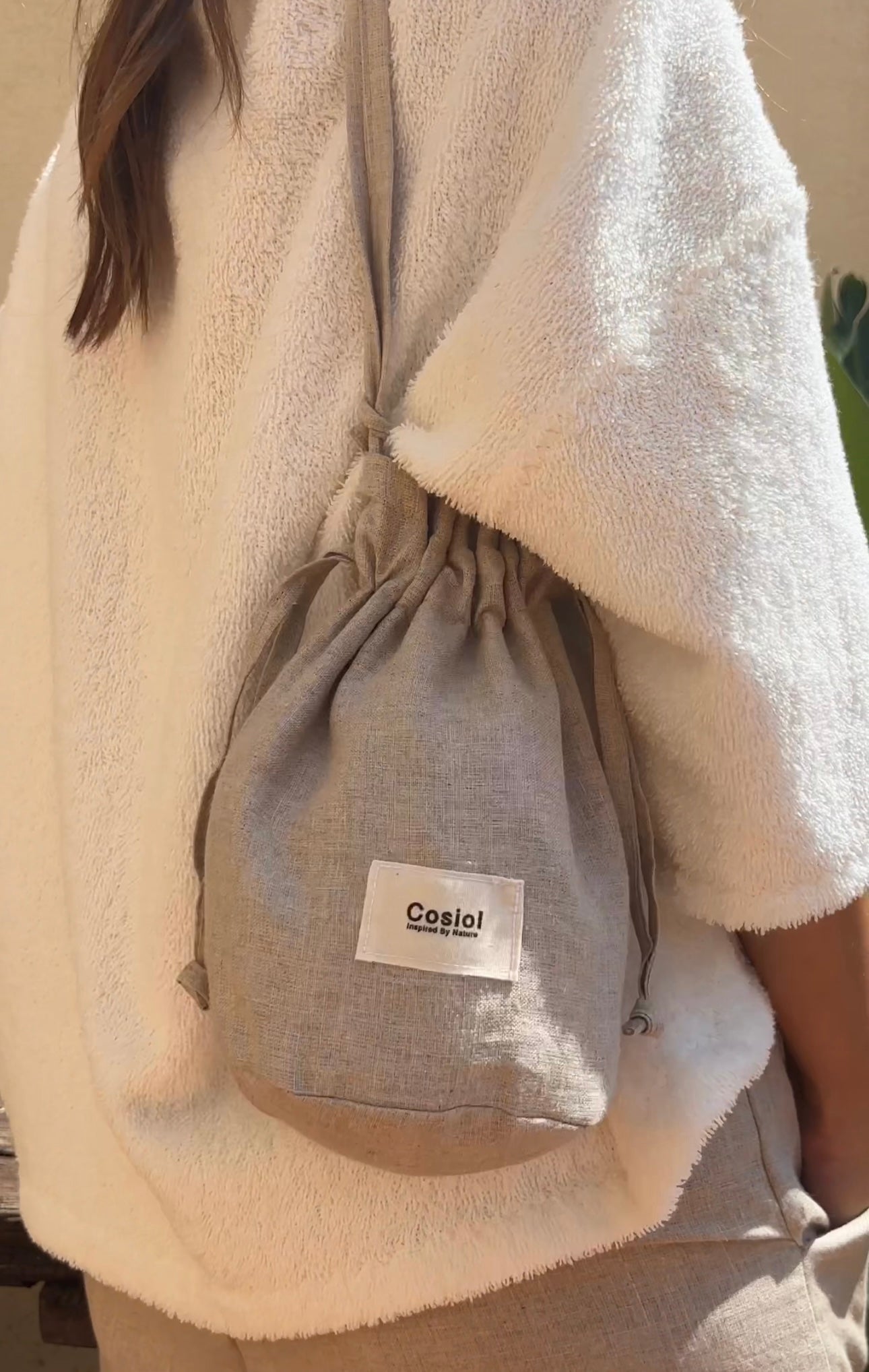 Cala | Linen Bucket Bag