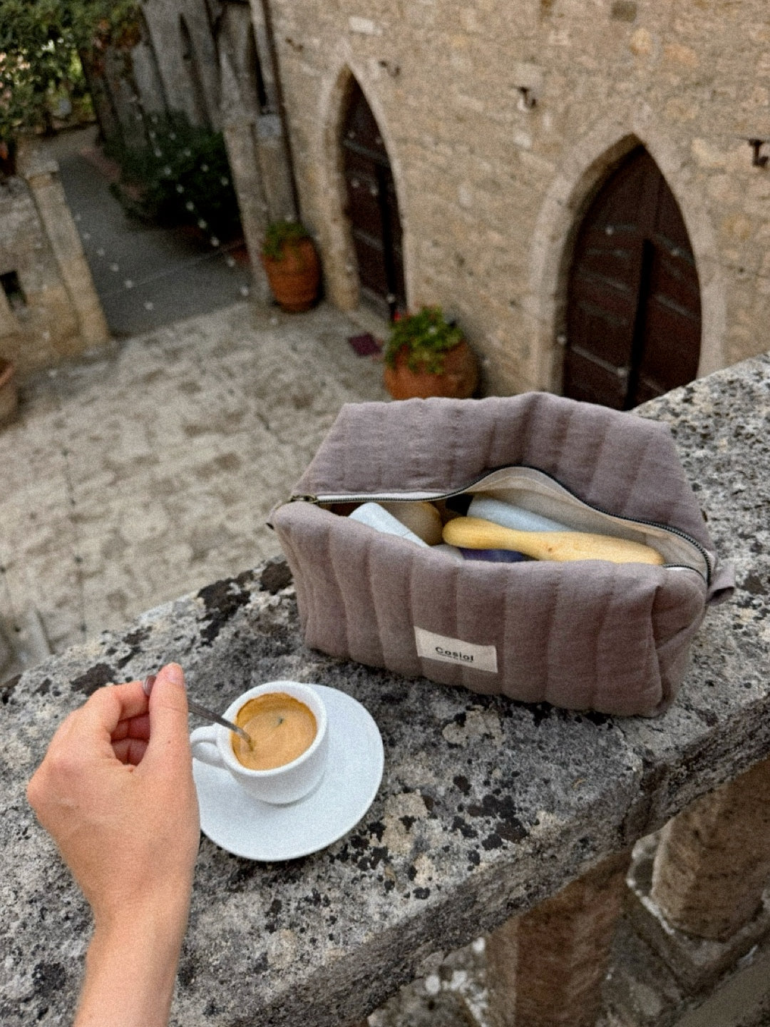 More Amor | Linen Cosmetic Bag