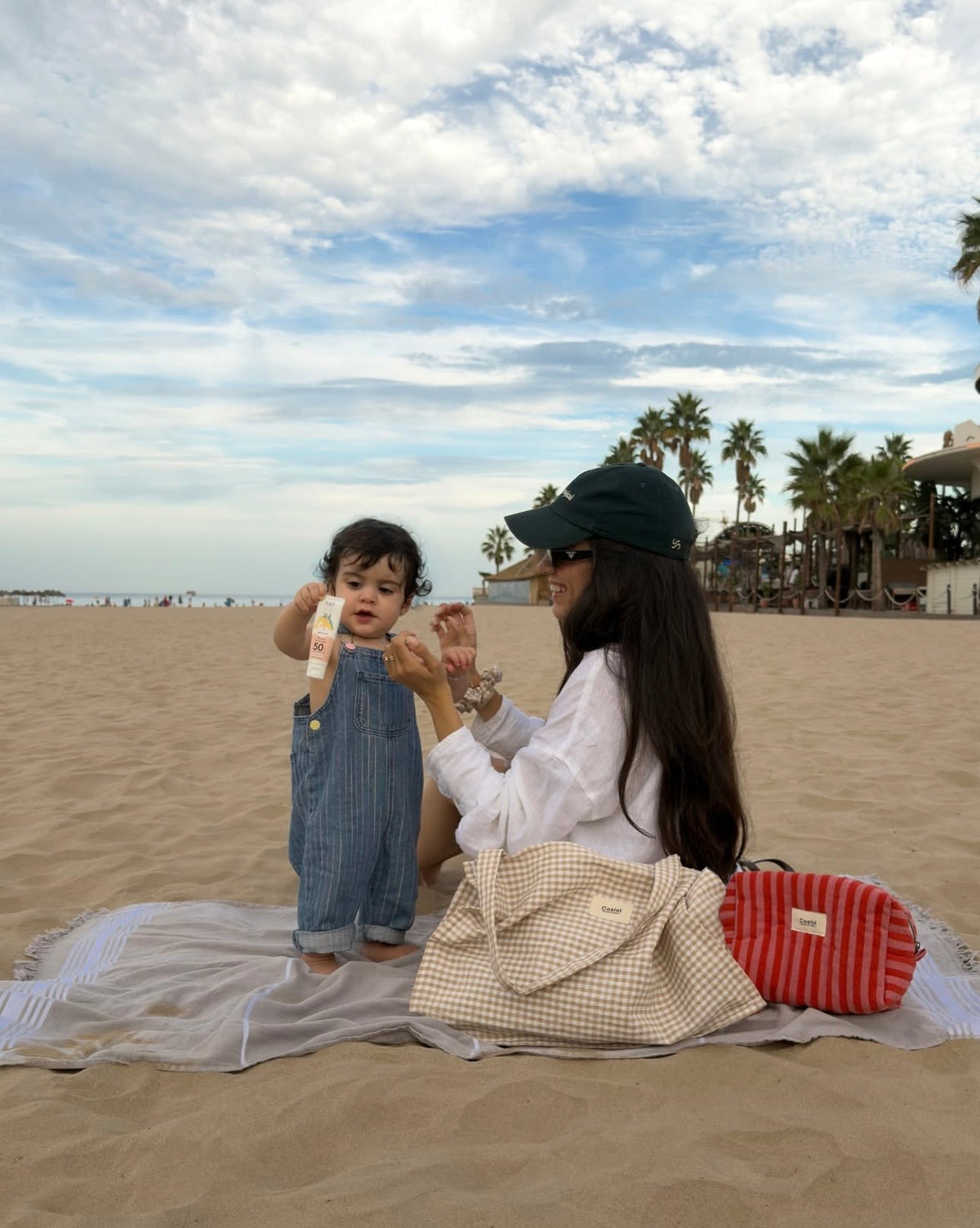 Costa | Vichy Beach Tote Bag