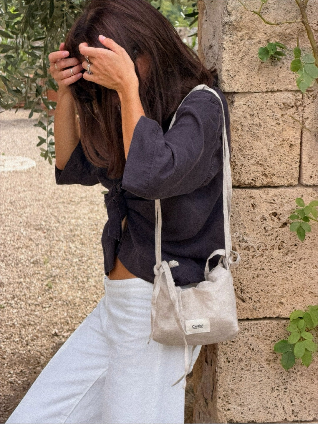 Noma | Mini Linen Bucket Bag