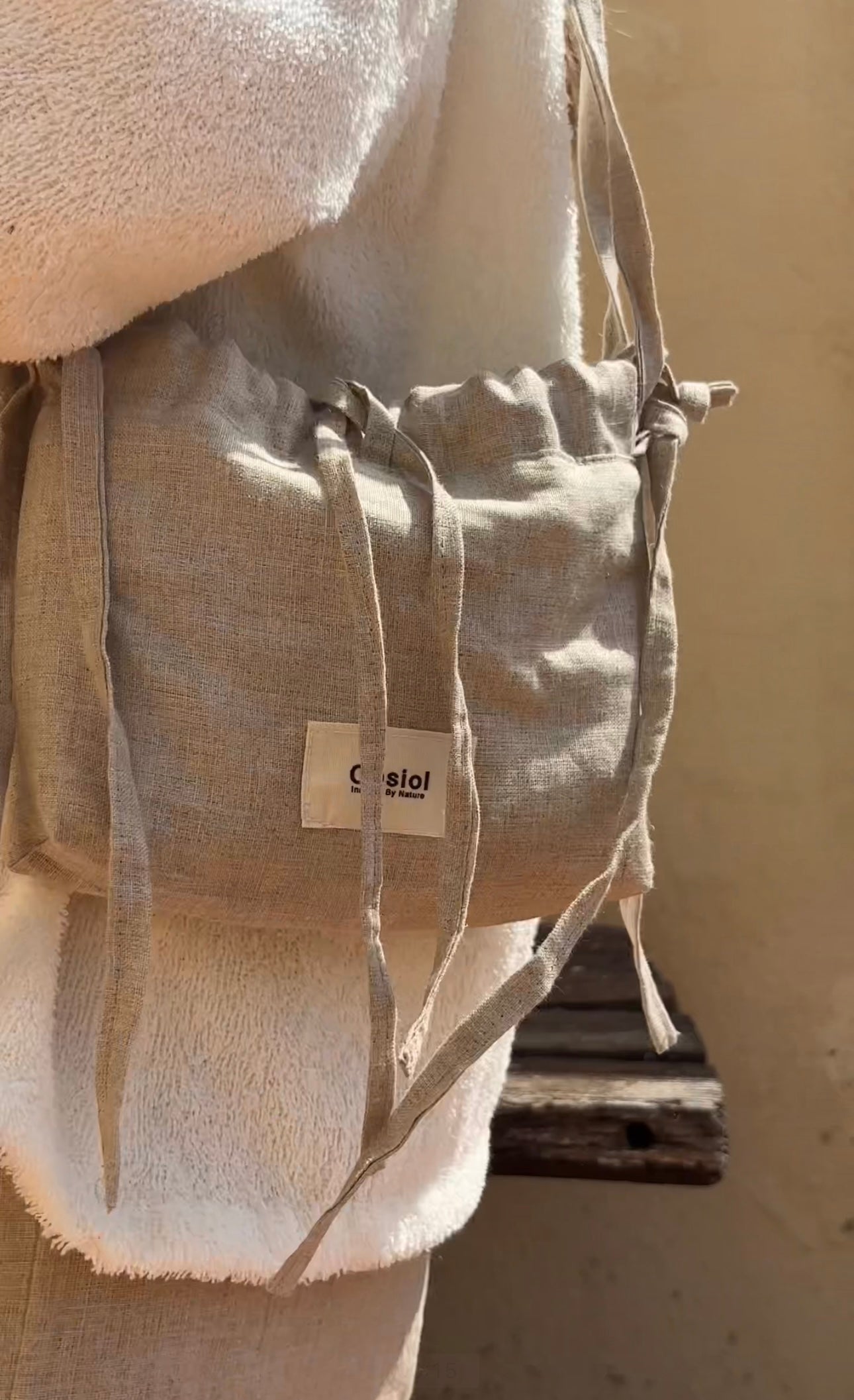 Noma | Mini Linen Bucket Bag