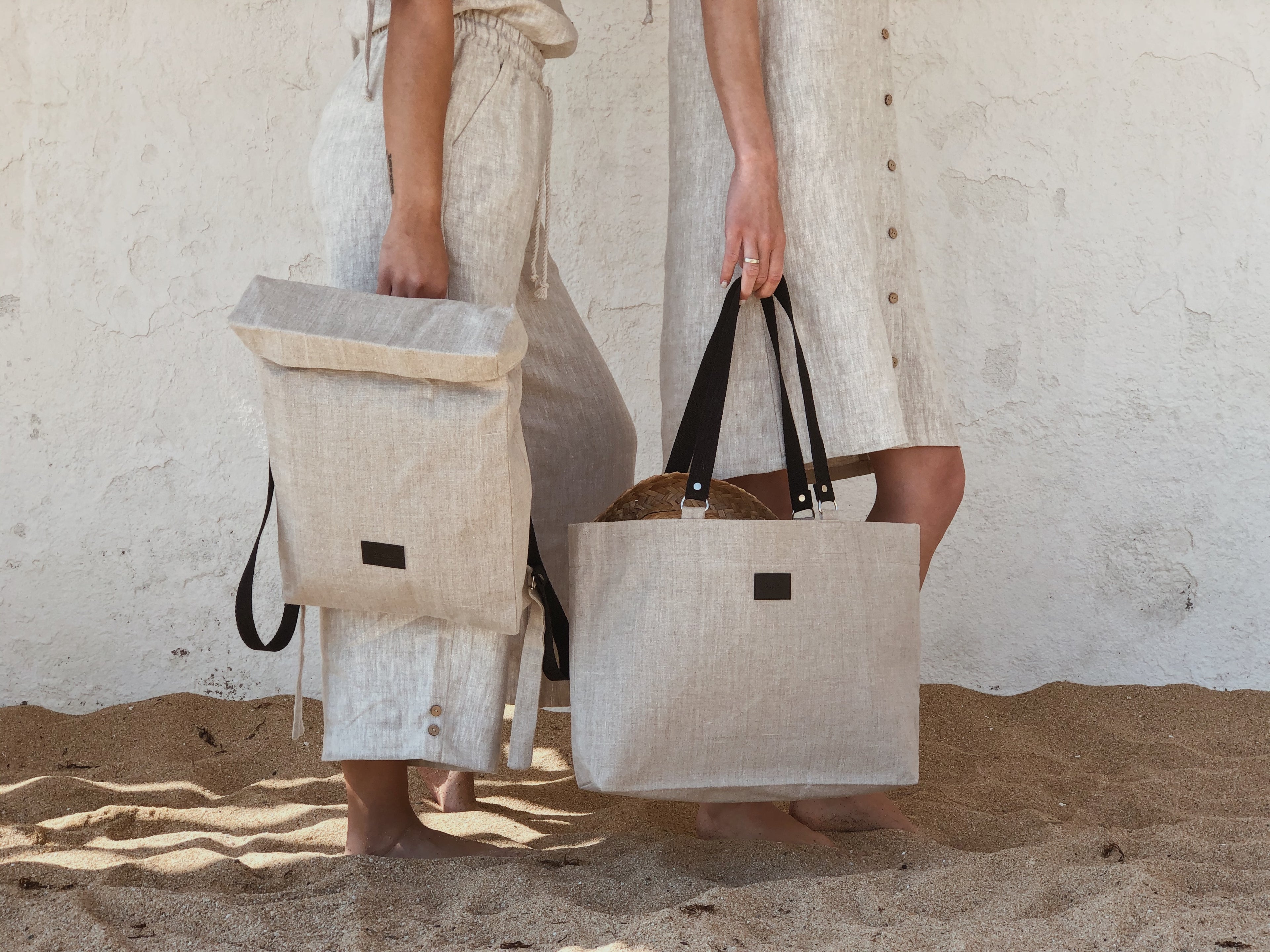 Bea | Linen Backpack 13"
