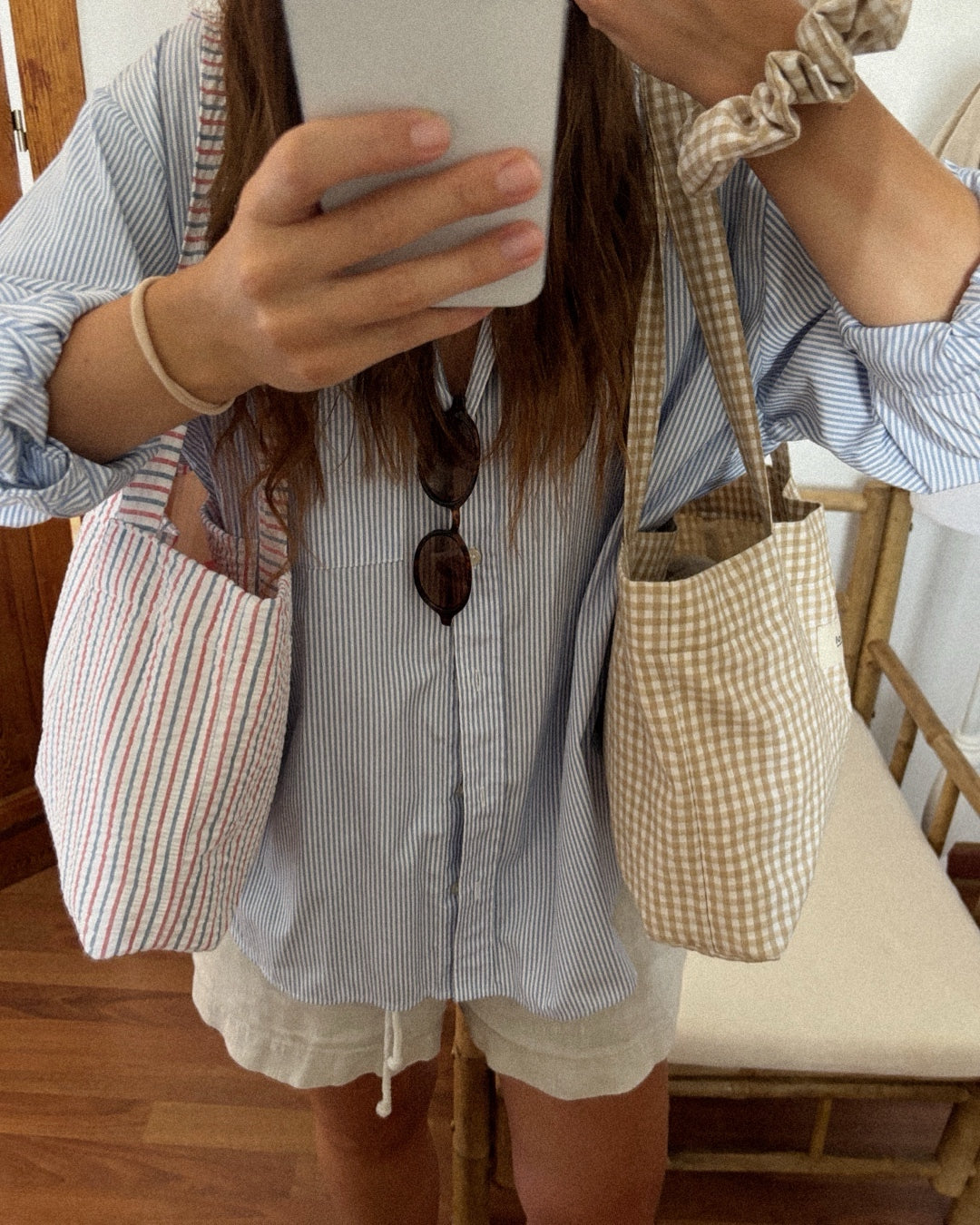 Riviera | Mini Striped Tote Bag