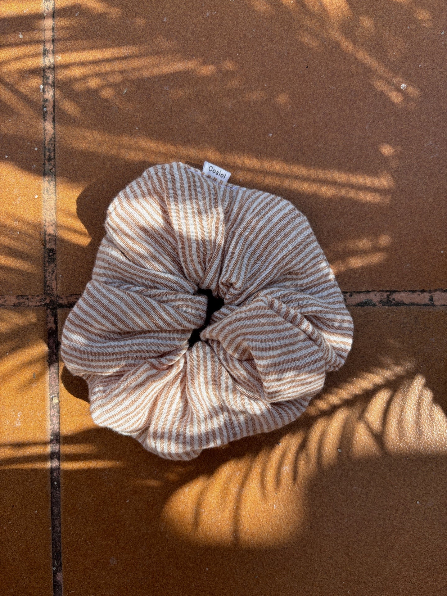 Carmel Dream | Striped Scrunchie