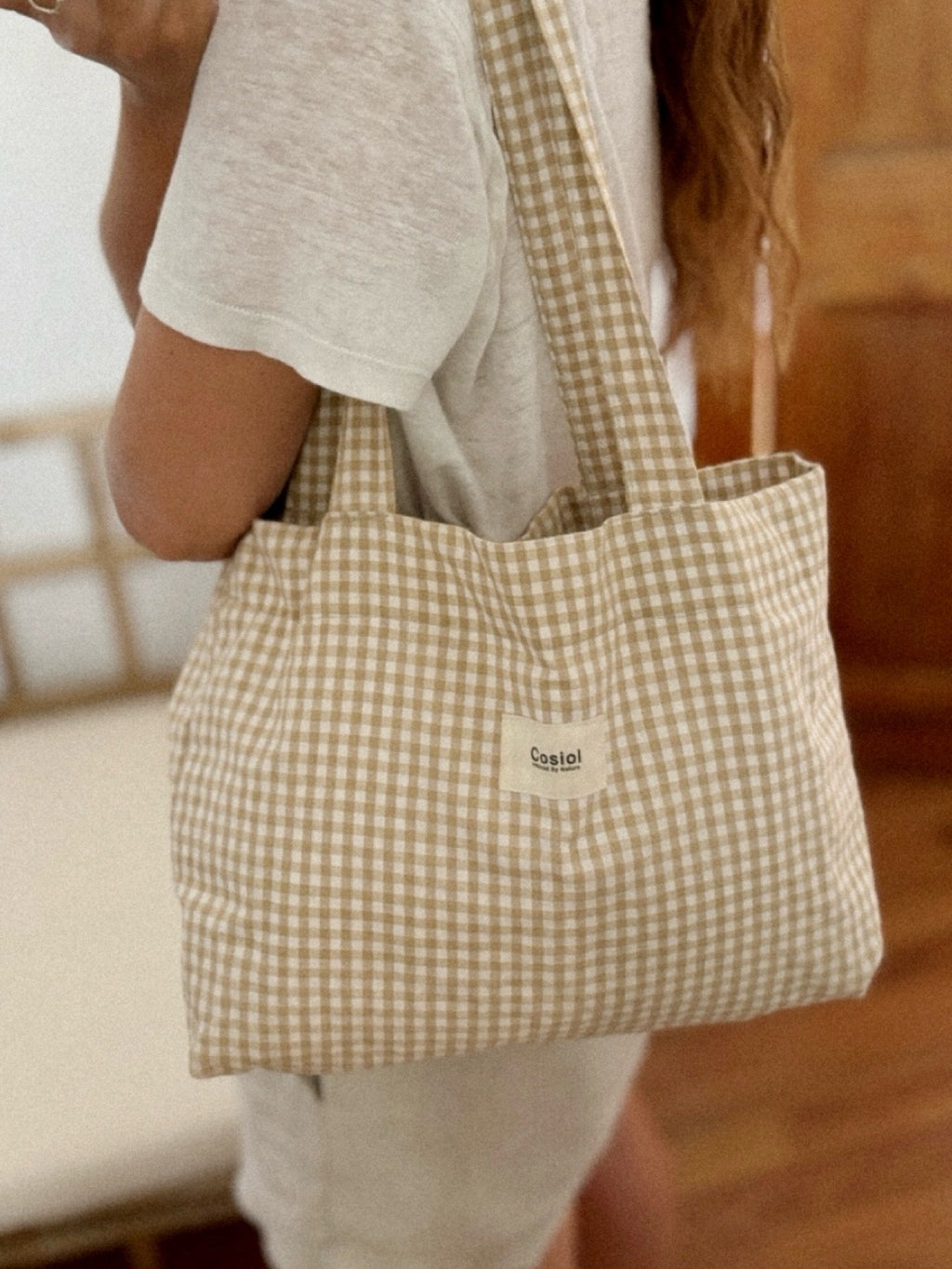 Solea | Mini Vichy Tote Bag