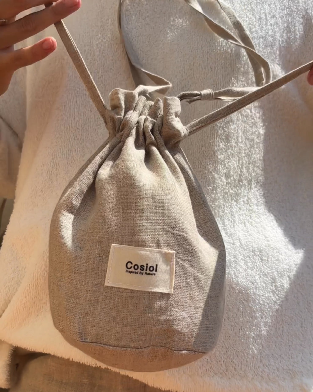 Cala | Linen Bucket Bag