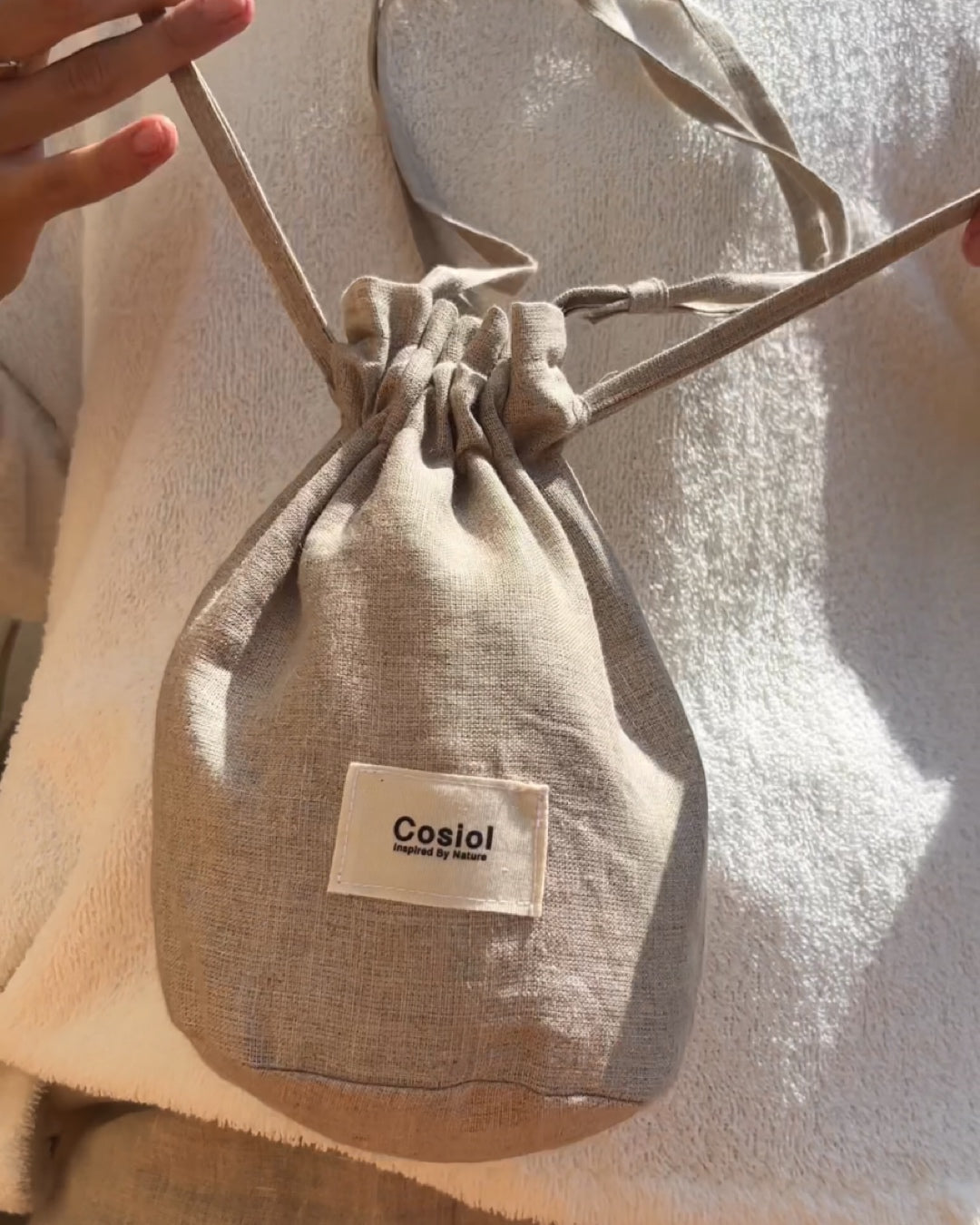Cala | Linen Bucket Bag