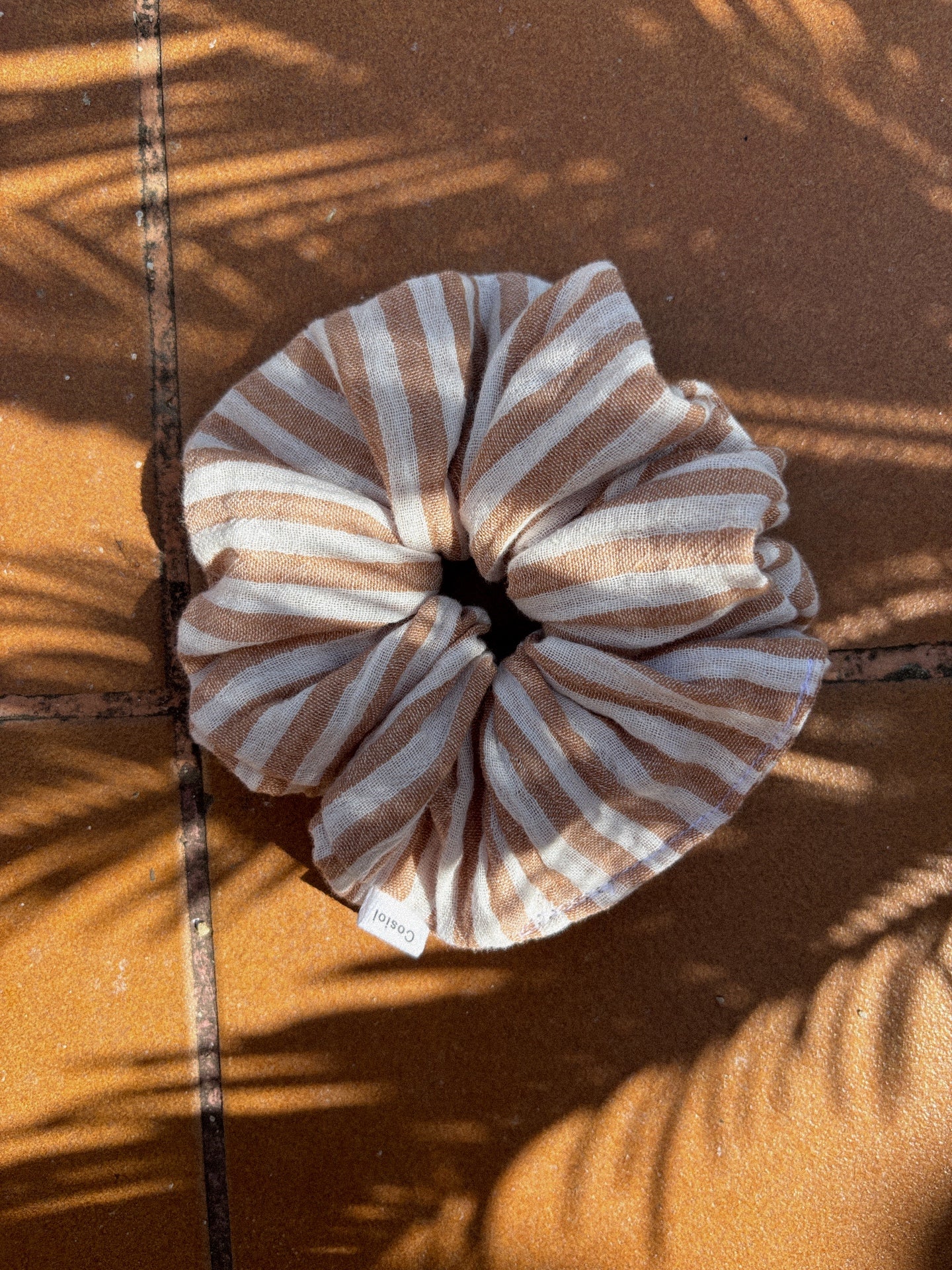 Milk Coffee | Striped Scrunchie