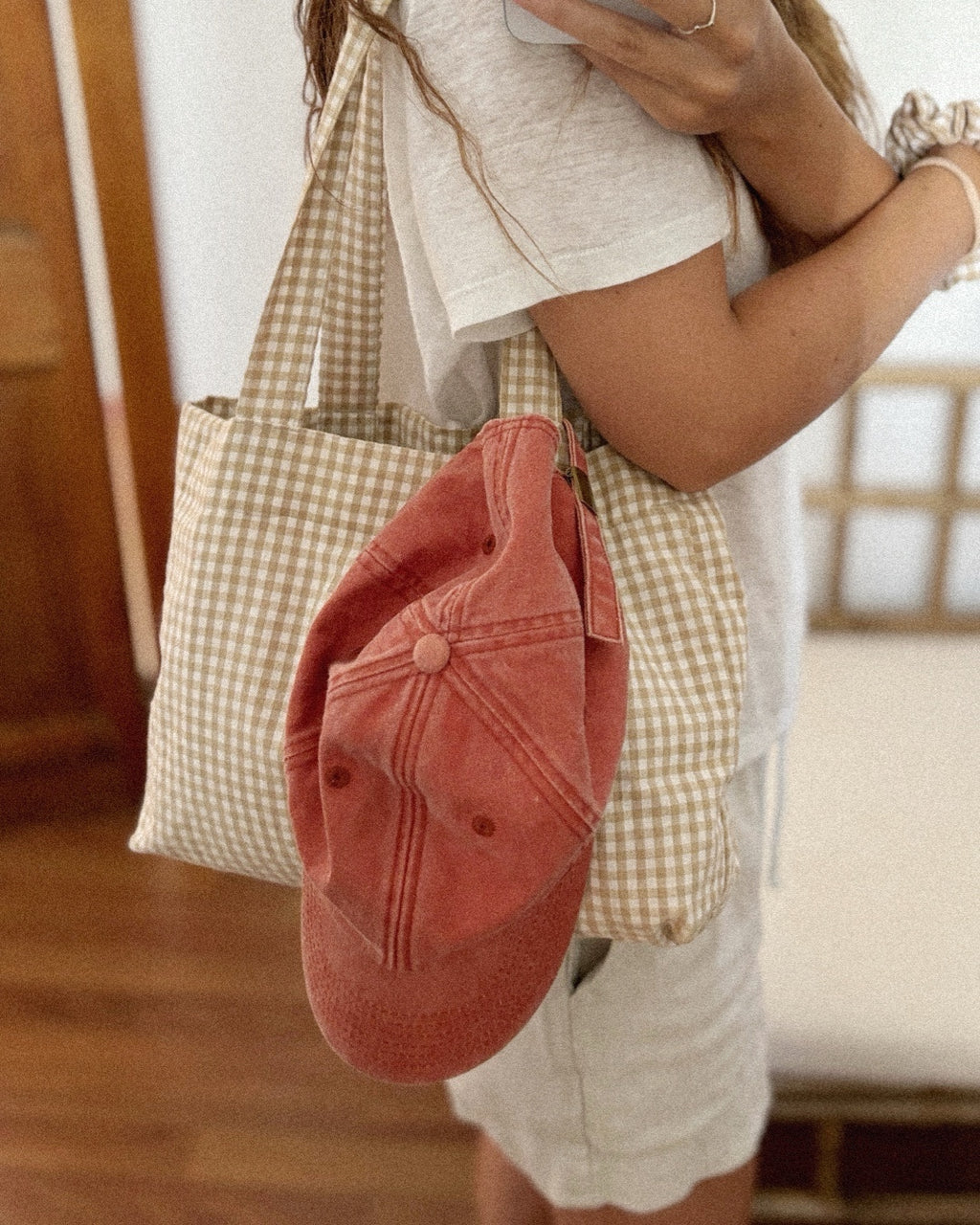 Solea | Mini Vichy Tote Bag