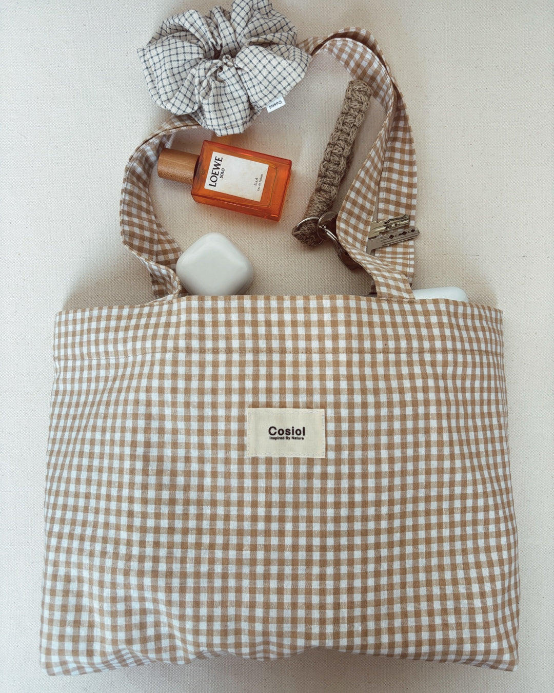 Solea | Mini Vichy Tote Bag