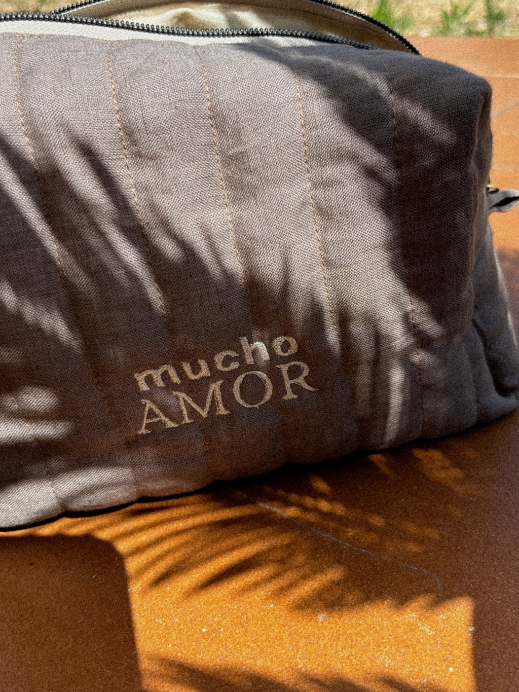 More Amor | Linen Cosmetic Bag