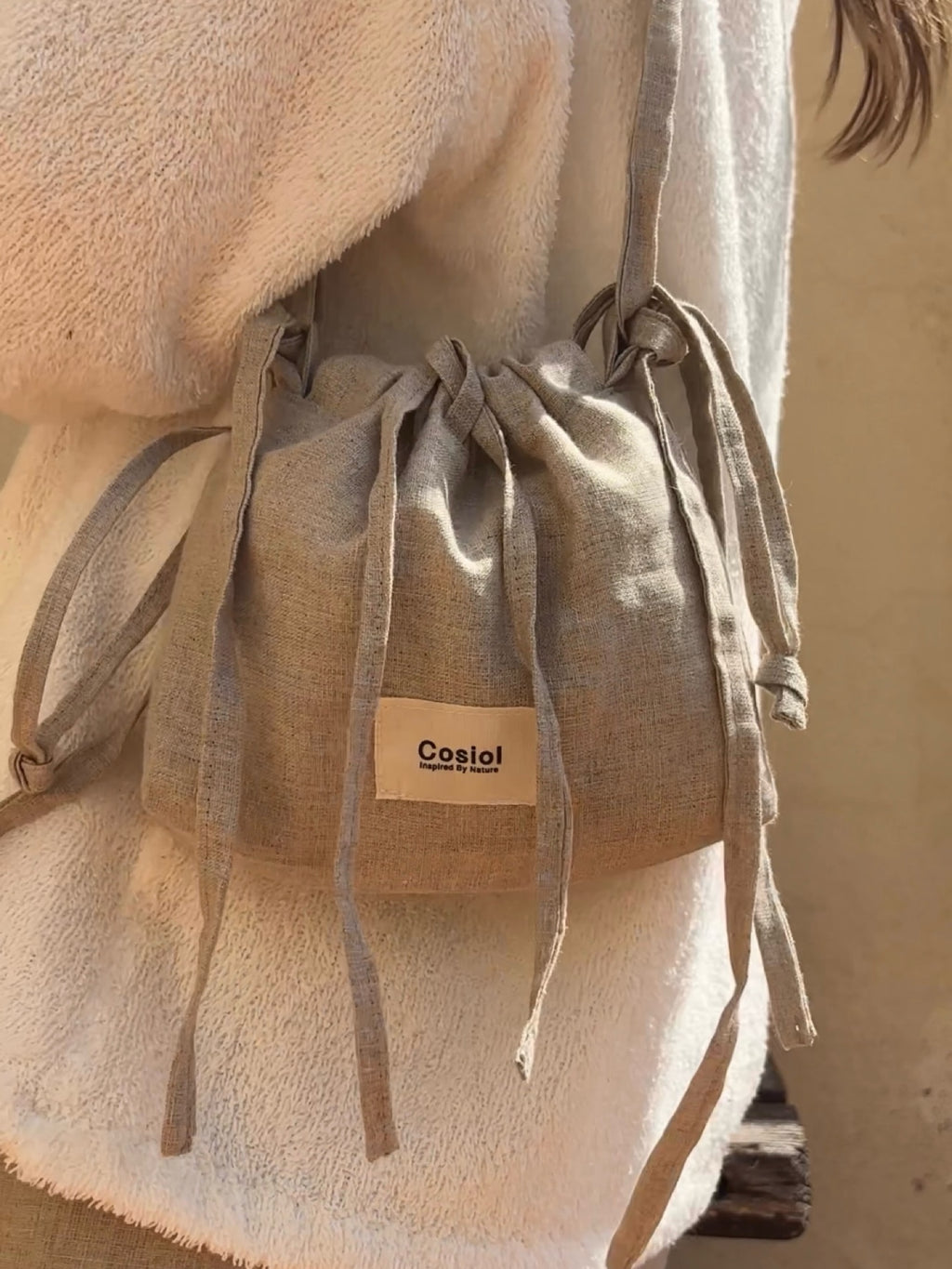 Noma | Mini Linen Bucket Bag
