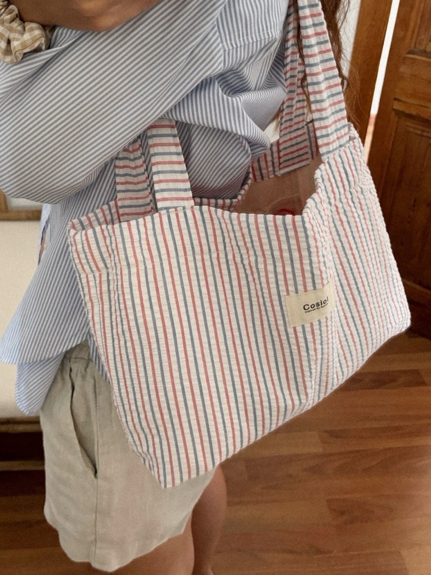 Riviera | Mini Striped Tote Bag