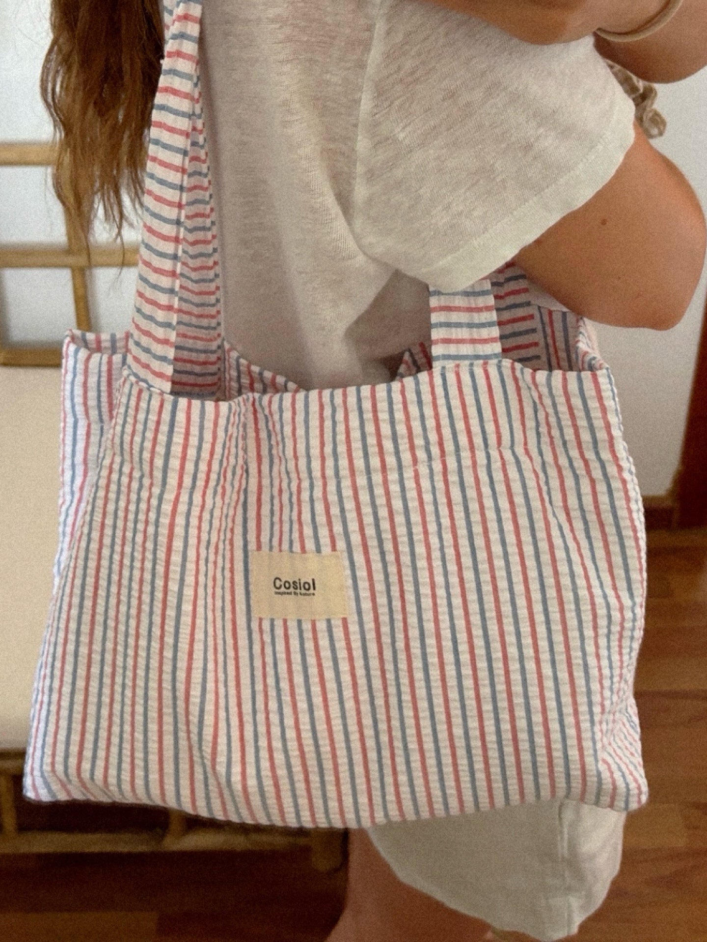 Riviera | Mini Striped Tote Bag