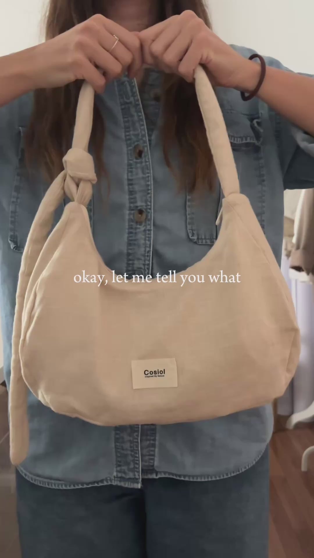 Nube | Linen Baguette Bag