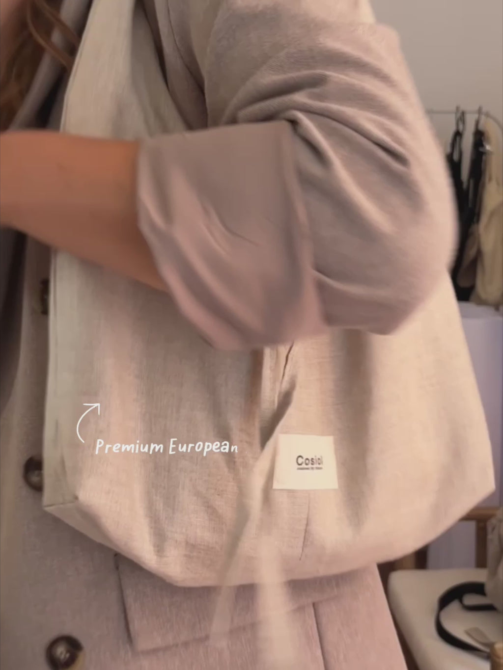 Avena | Linen Hobo Bag